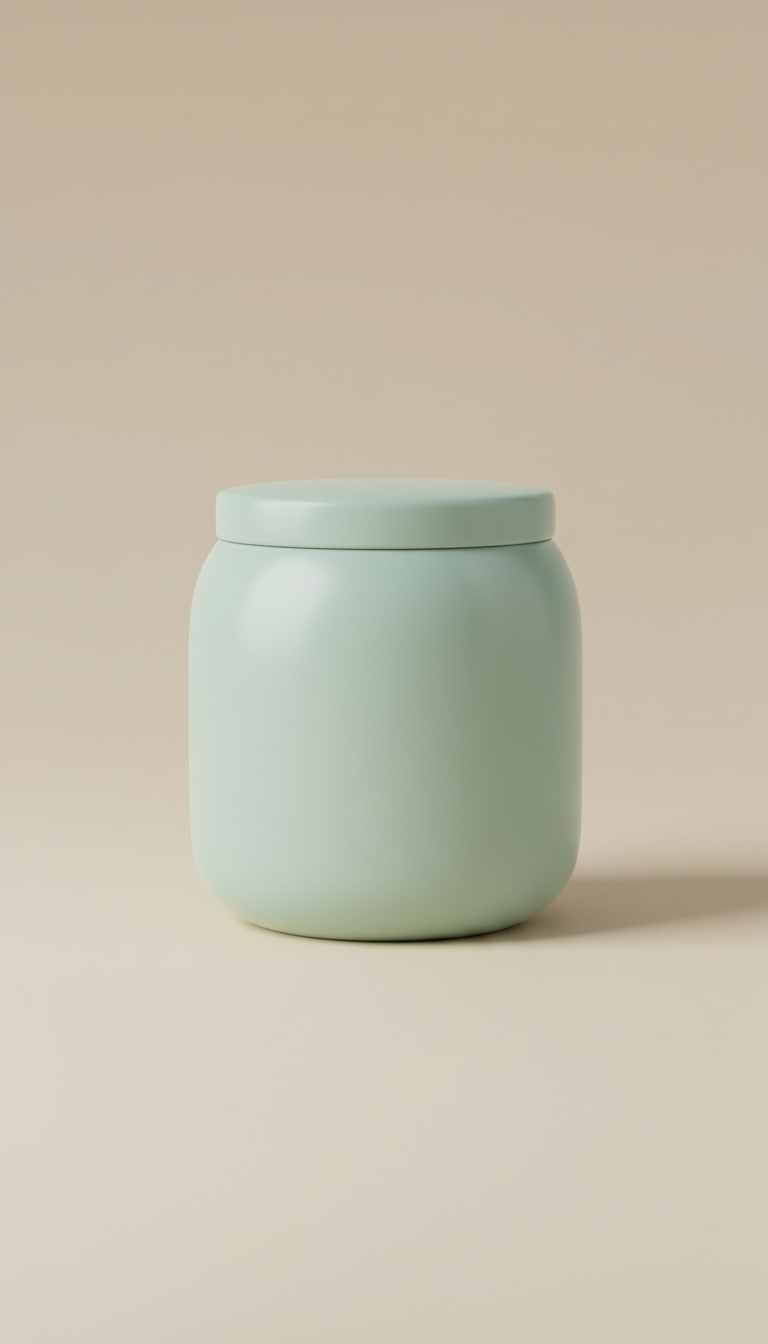 Minimalist Ceramic Storage Jar