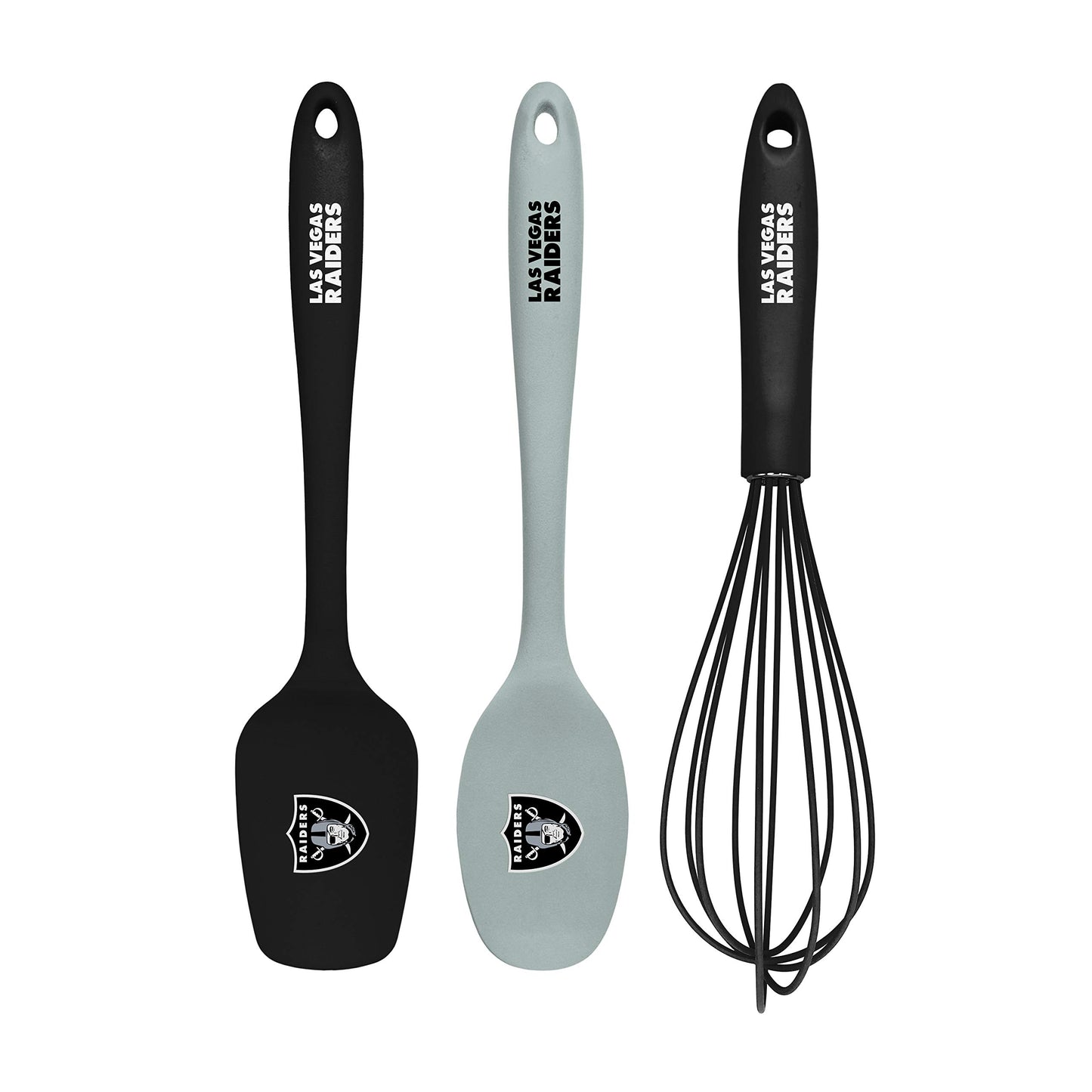 The Sports Vault NFL Las Vegas Raiders 3-Piece Kitchen Utensil Set