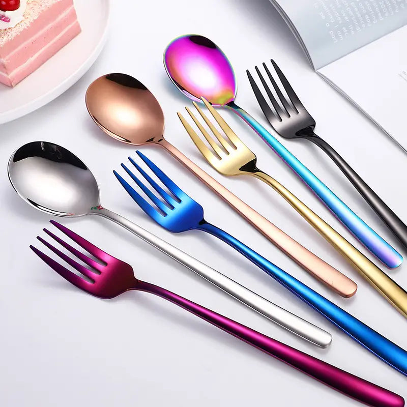 4-Piece Long Handle Stainless Steel Utensil Set
