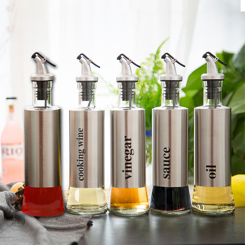 Oil Dispenser, Kitchen Utensil, Spice Bottle Set