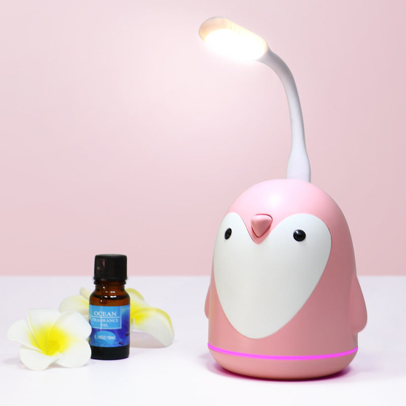 Cute Penguin USB Aromatherapy Humidifier with LED Light